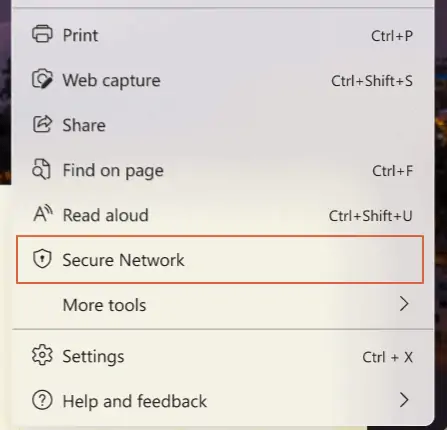 What is Microsoft Edge Secure Network?